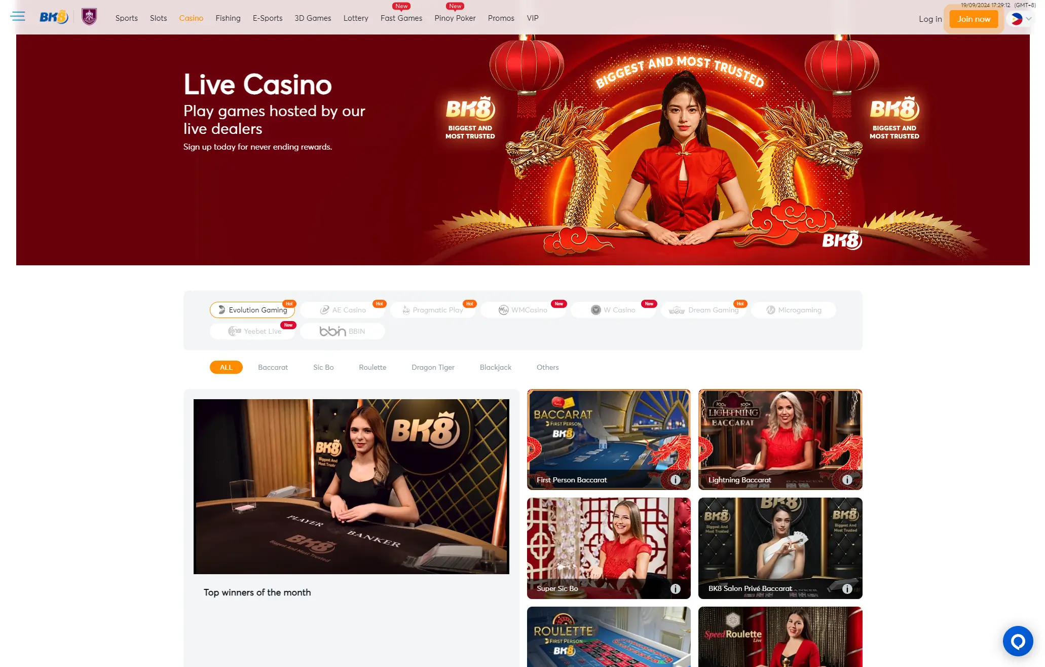 BK8 Live Casino